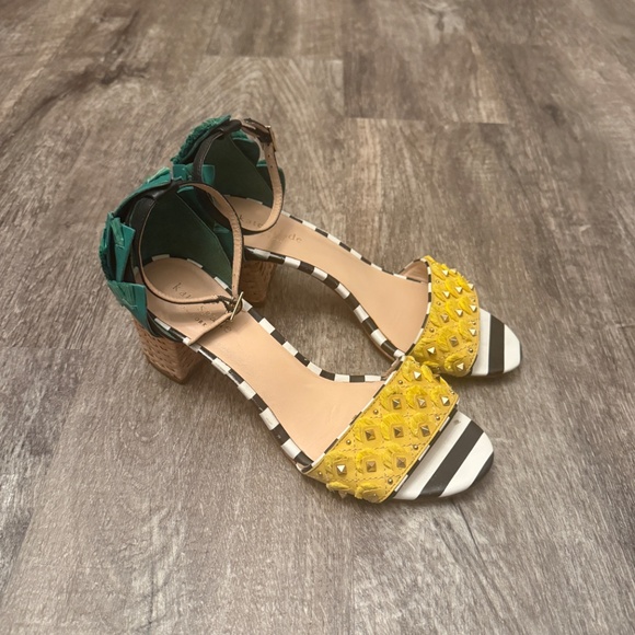 KATE SPADE NEW YORK Pineapple Wiatt Heels 8 - Picture 3 of 8